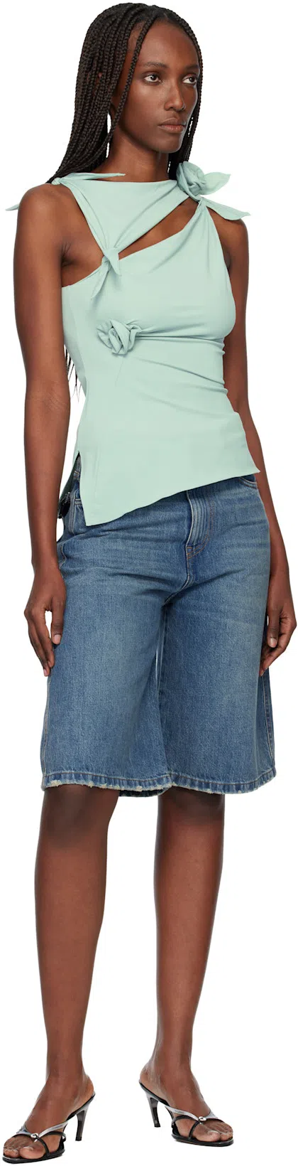 COPERNI 35mm Leather Thong Sandals In Black