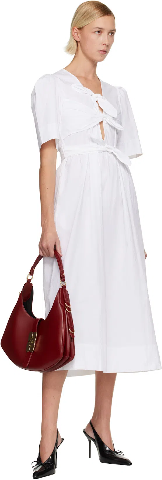 JACQUEMUS 100mm Les Cubisto H Leather Slingbacks In Black