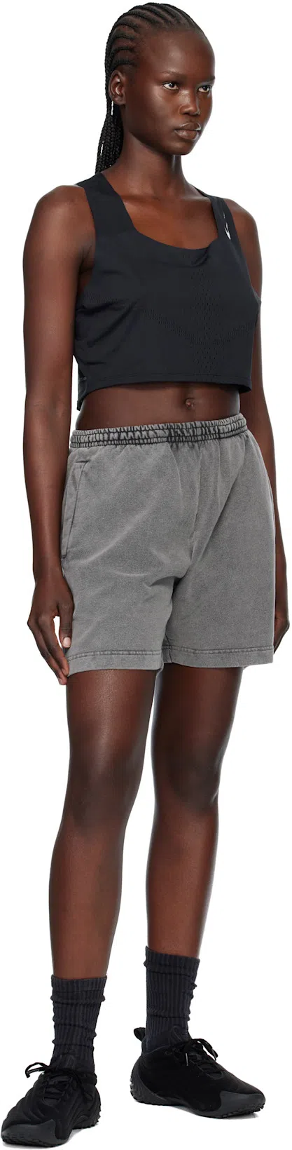 NIKE Astra Ultra Quilted Satin Sneakers In Black