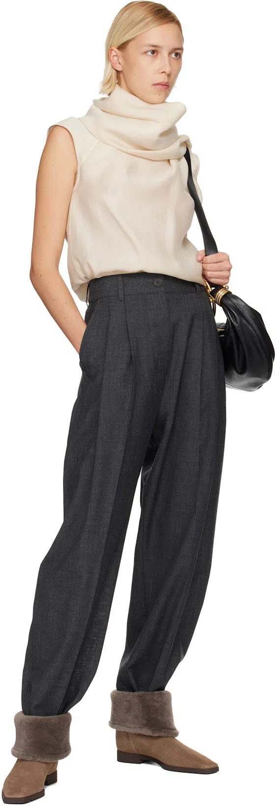 CHLOÉ Small Bracelet Hobo Bag Black