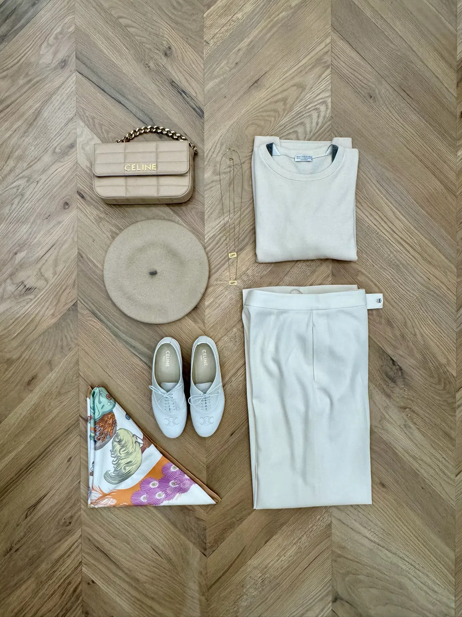 BRUNELLO CUCINELLI Cashmere Sweater With Monili In White