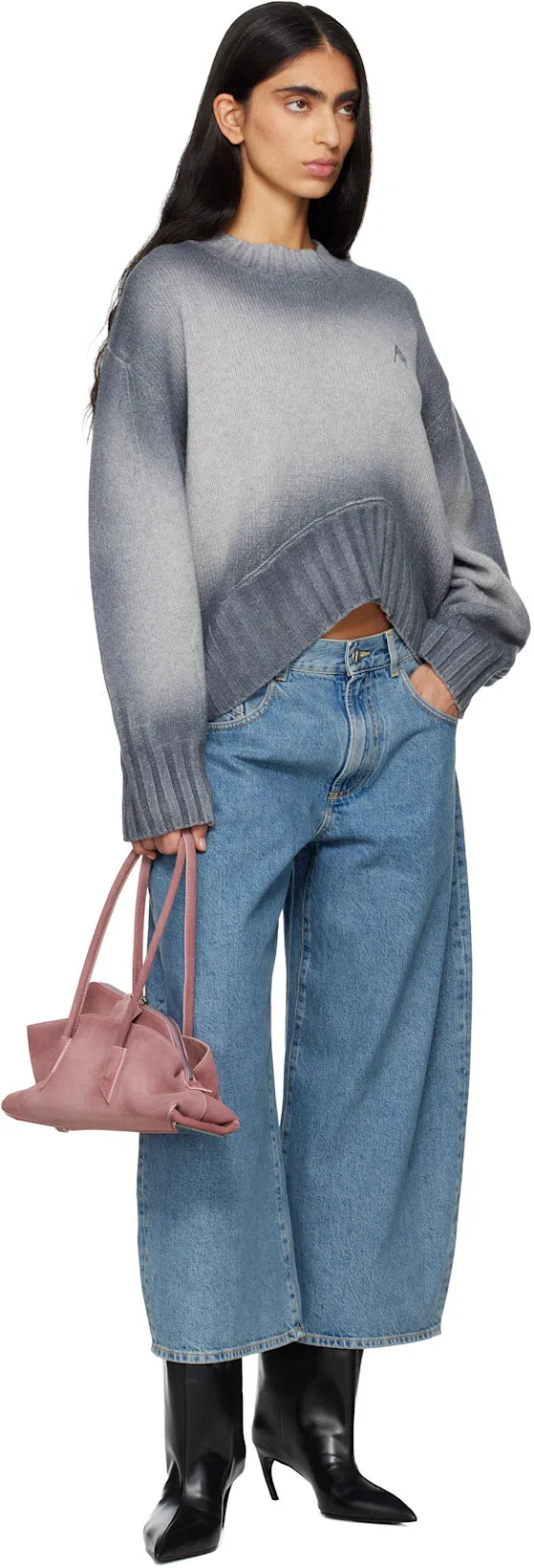 ATTICO 65mm Lea Heeled Leather High Boots In Black