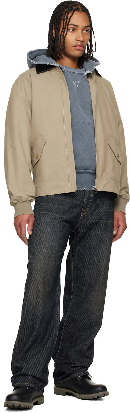 OUR LEGACY Gray Third Cut Jeans In Supergrey Wash