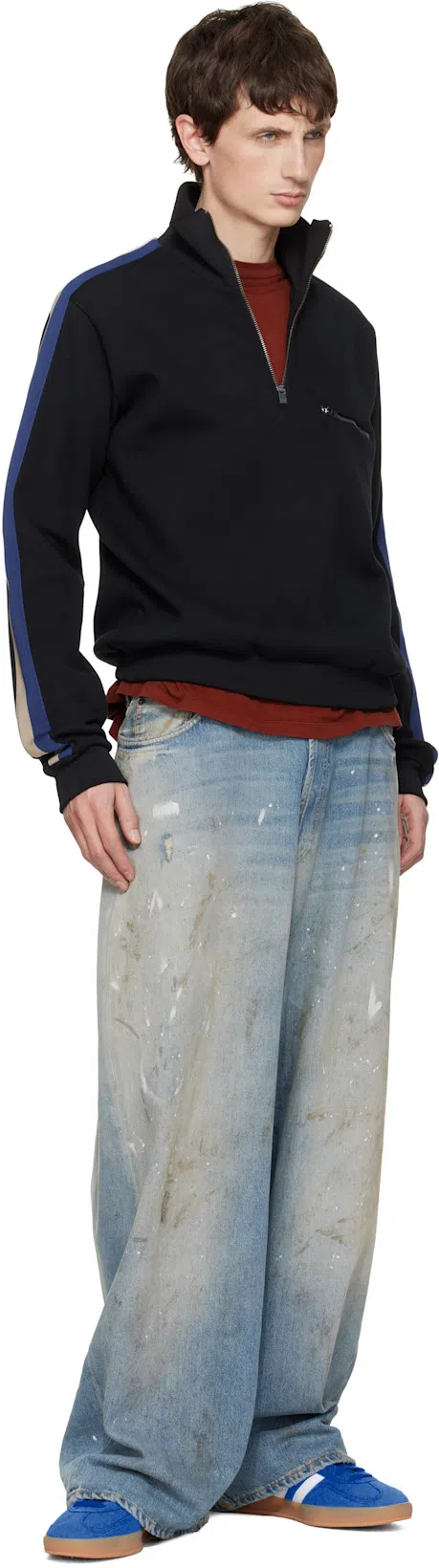 ADIDAS ORIGINALS Blue Gazelle Indoor Sneakers