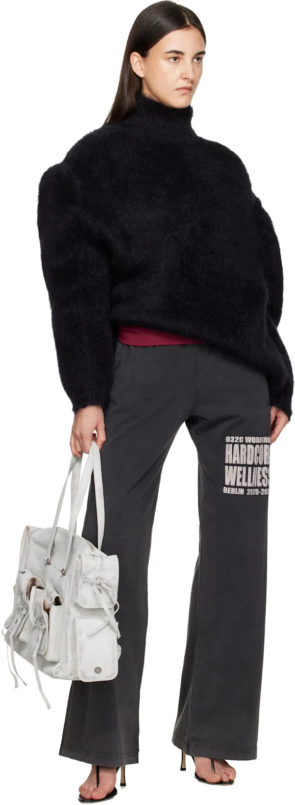 ACNE STUDIOS Multiple-pockets Shoulder Bag In Weiss
