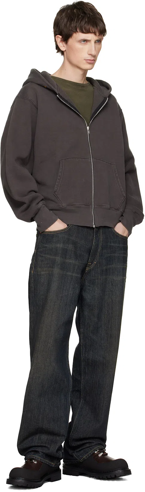 OUR LEGACY Gray Third Cut Jeans In Supergrey Wash