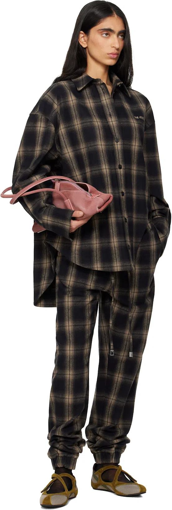 ATTICO Khaki Floor 01 Ballerina Flats In Green