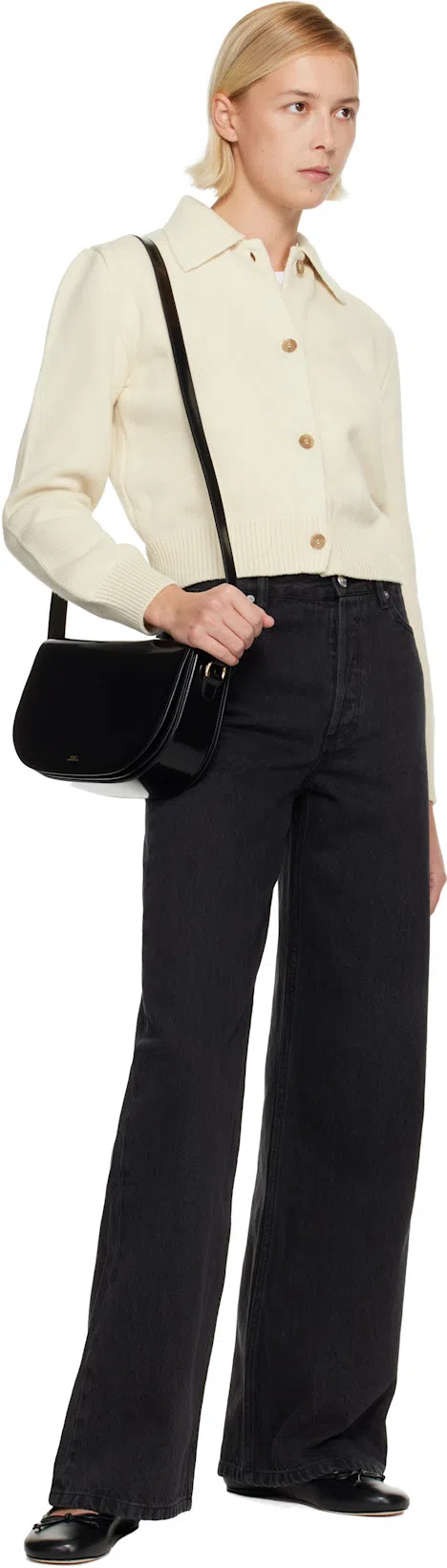 A.P.C. A. P.c. Mini Handbag 10 X 6.5 X 3 Cm With Adjustable Strap In Black