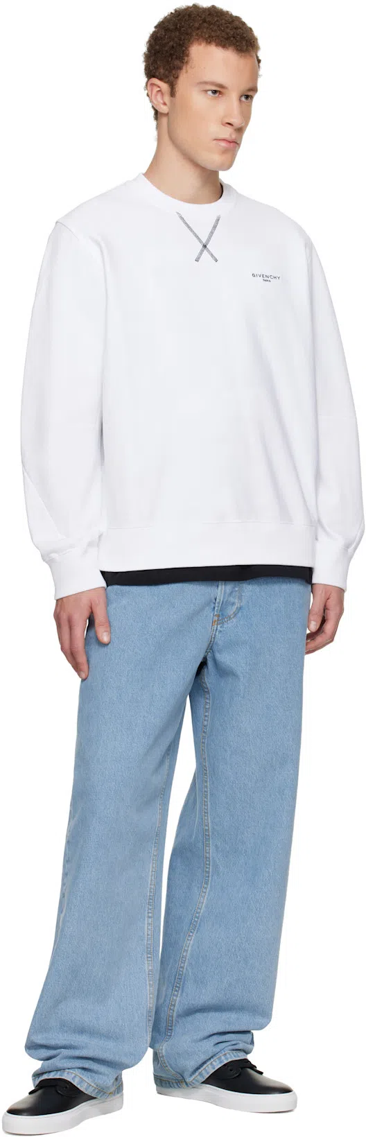 GIVENCHY New City Leather Low Sneakers Shoes In Black