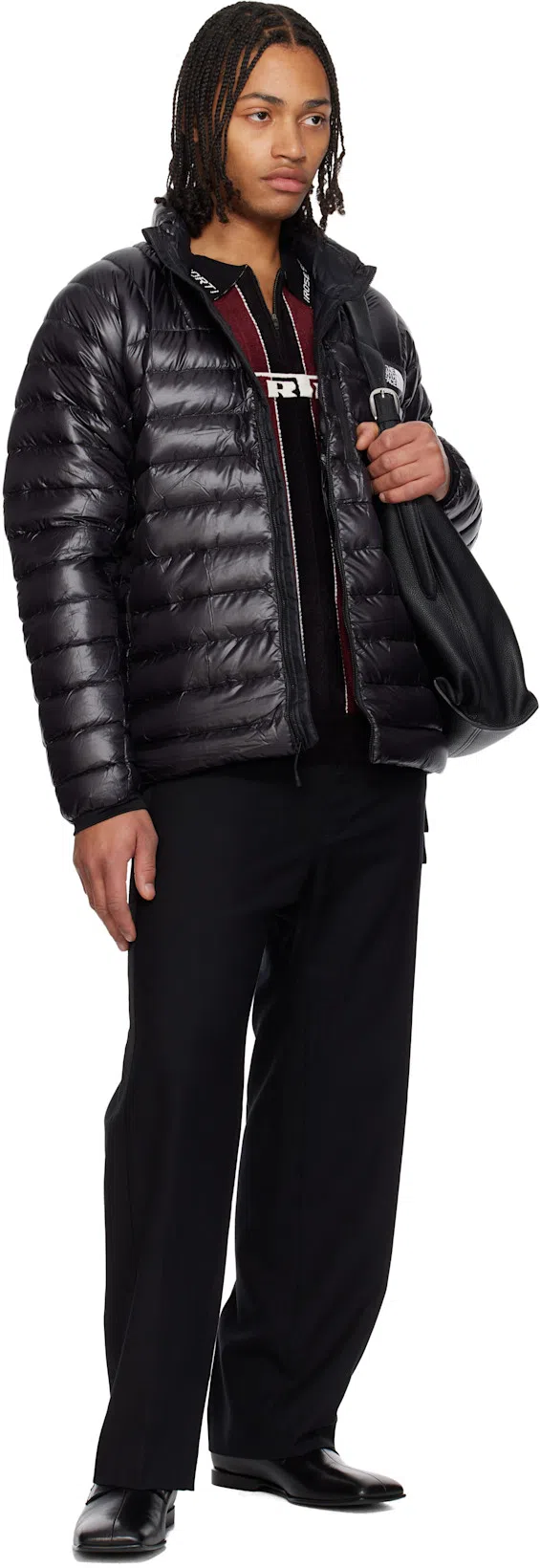 MM6 MAISON MARGIELA Refined Black Leather Loafers With Embossed Strap Detail In White