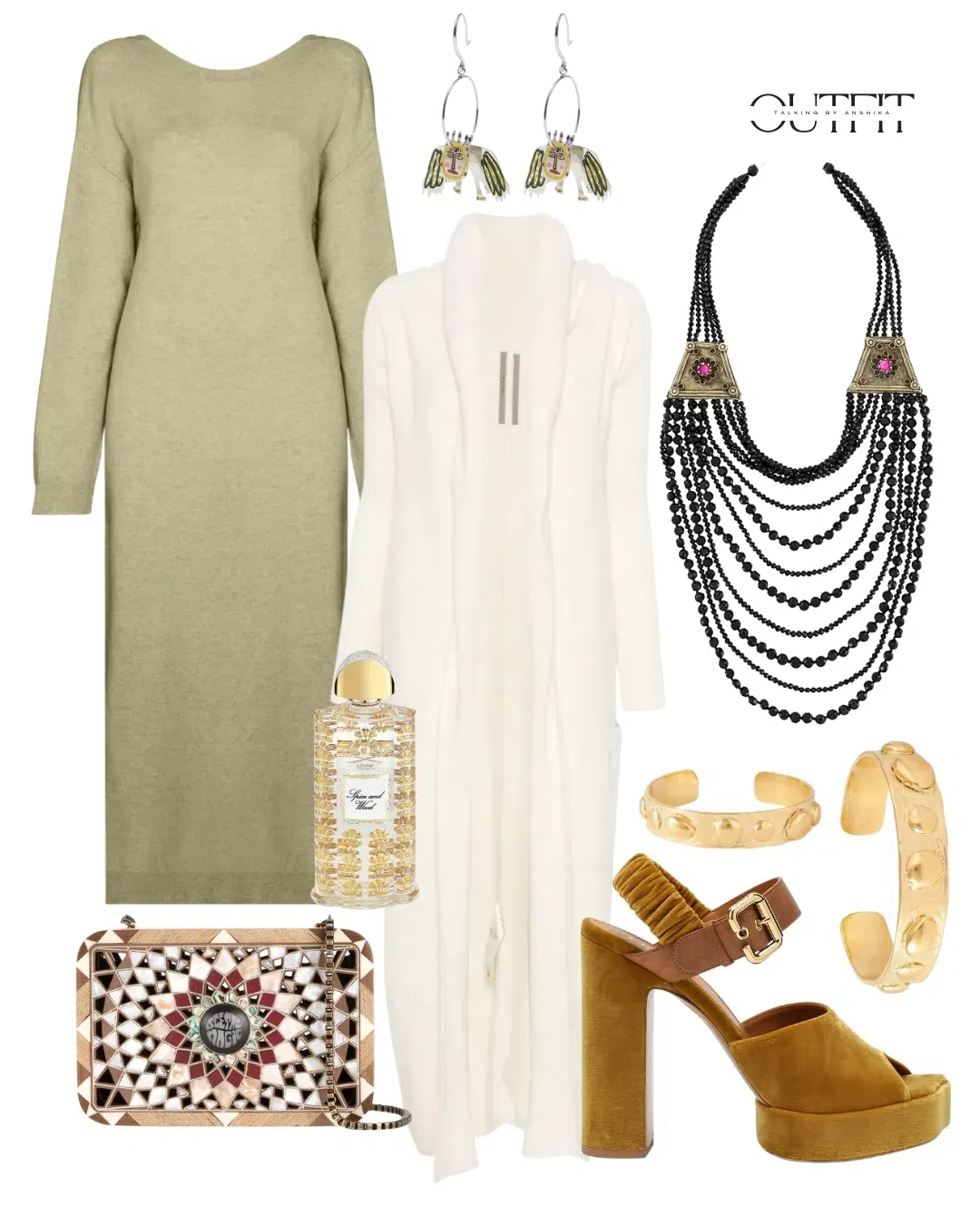 CHLOÉ Maxime Leather Wedge Sandals In Black