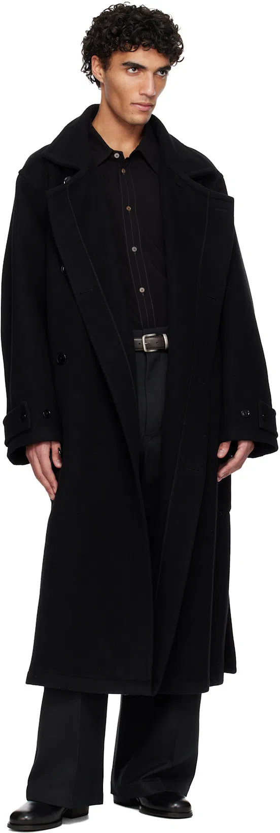 LEMAIRE Black Vegetable-tanned Chelsea Boots In Bk999 Black