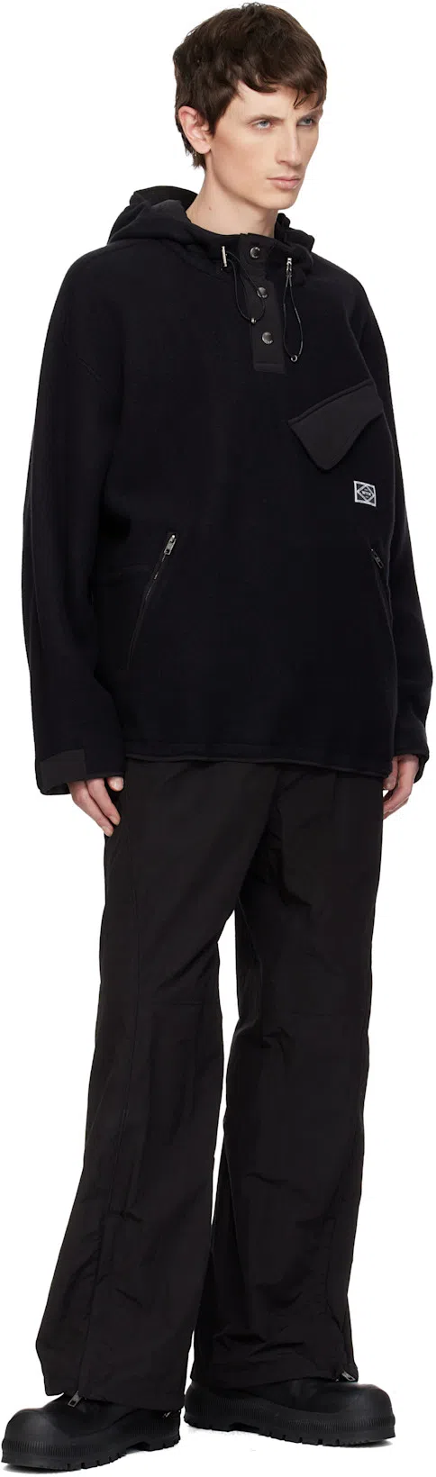 JIL SANDER Black Leather Chelsea Boots