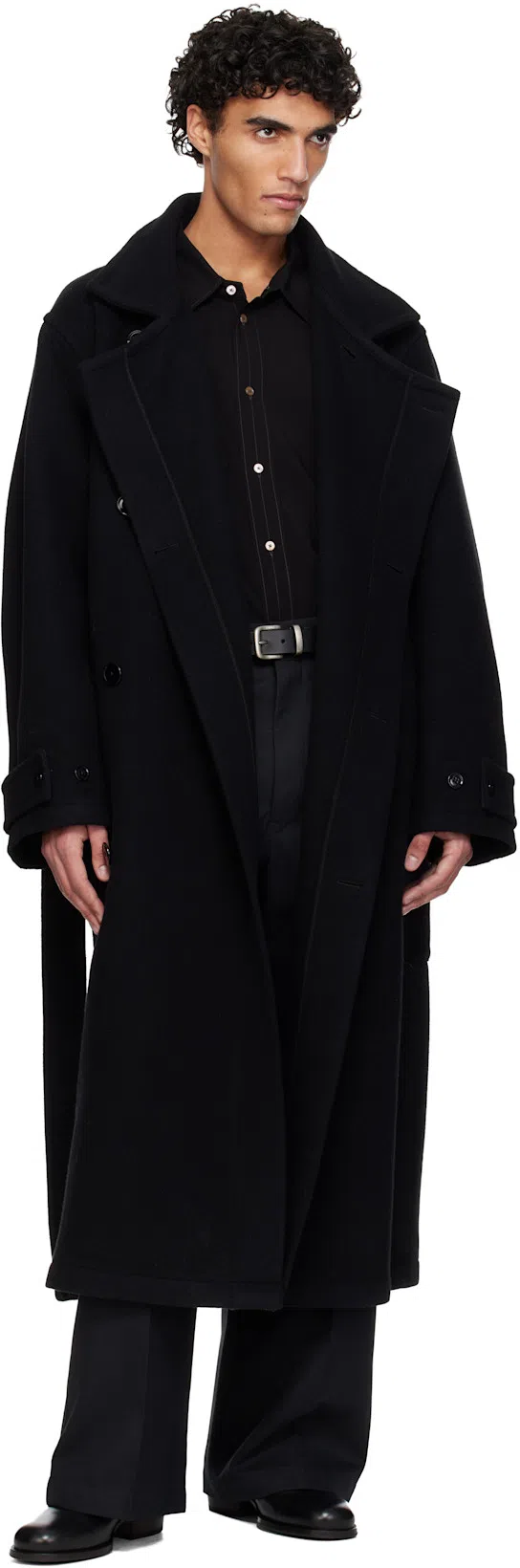 LEMAIRE Black Vegetable-tanned Chelsea Boots In Bk999 Black