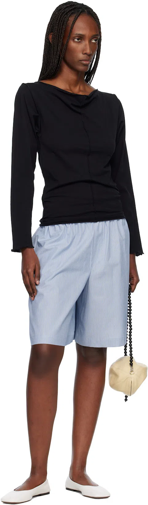 THE ROW Square-toe Ballet Flats In Animal Print