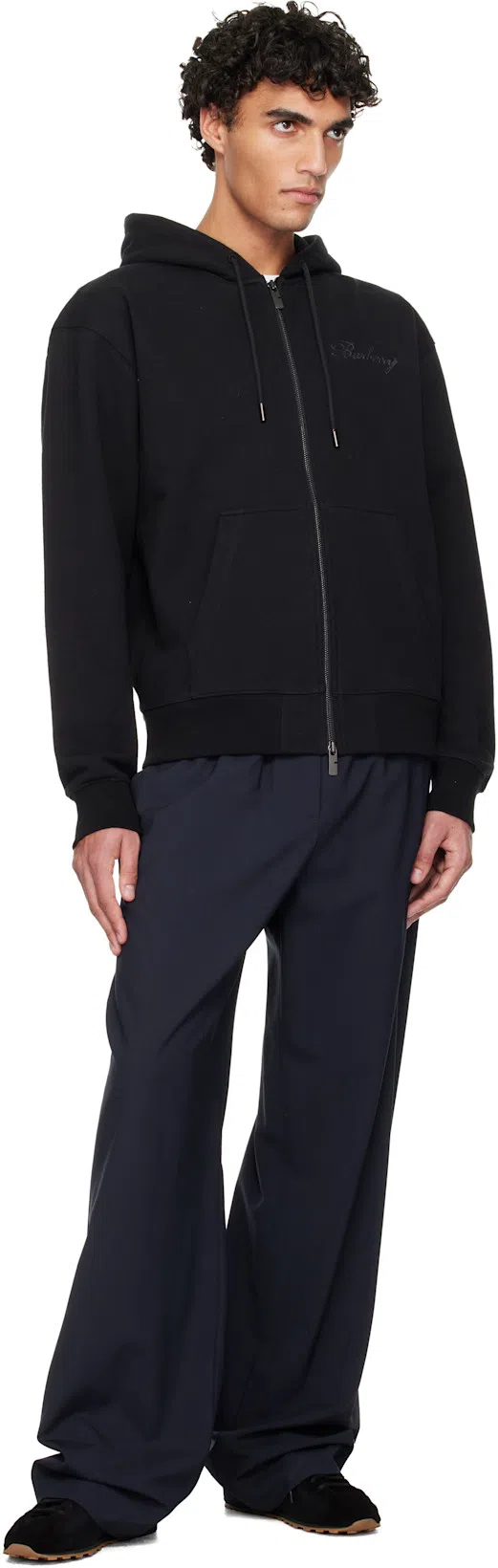 JACQUEMUS Smooth Suede-textured Sneakers With Contrasting Rubber Sole In Black