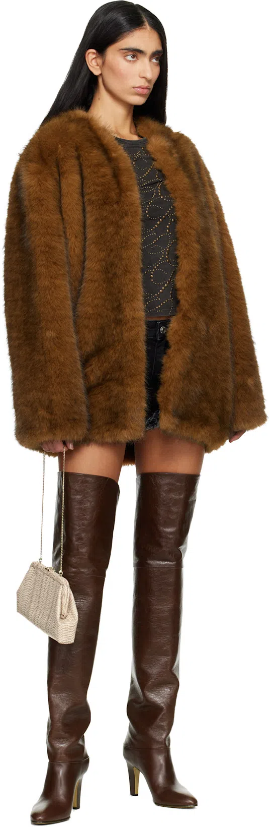 CHLOÉ 85mm Eve Leather Over-the-knee Boots In 25e Sooty Brown