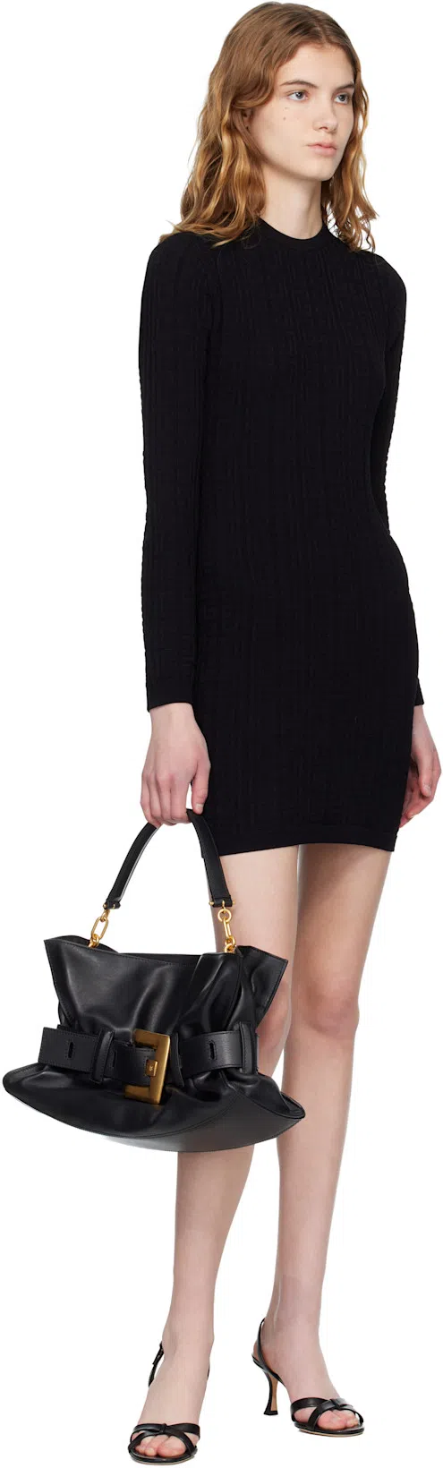 JIMMY CHOO Elsy 70 Leather Heeled Sandals In Schwarz