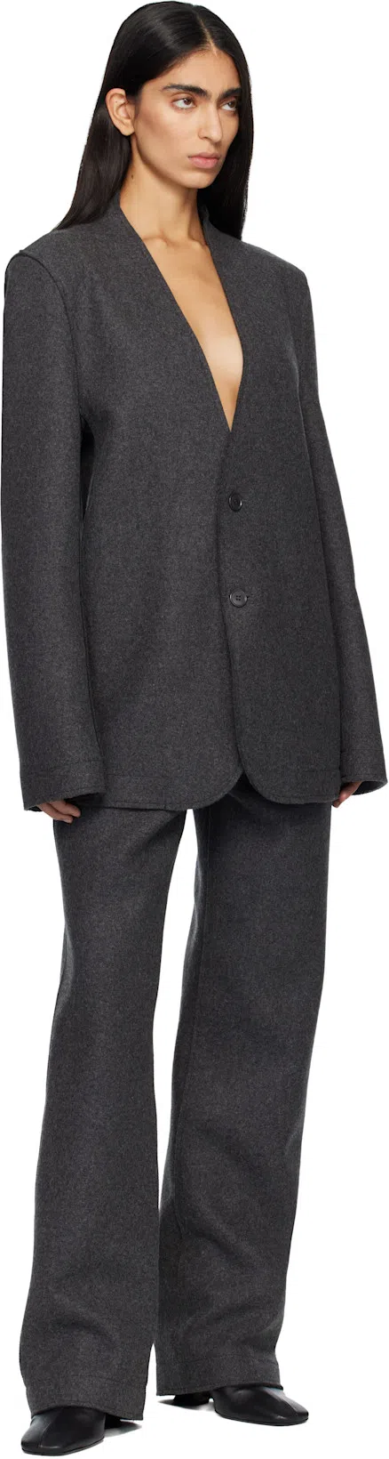 DRIES VAN NOTEN Pointed Toe Ankle Boots With Sculptural Heel In Black