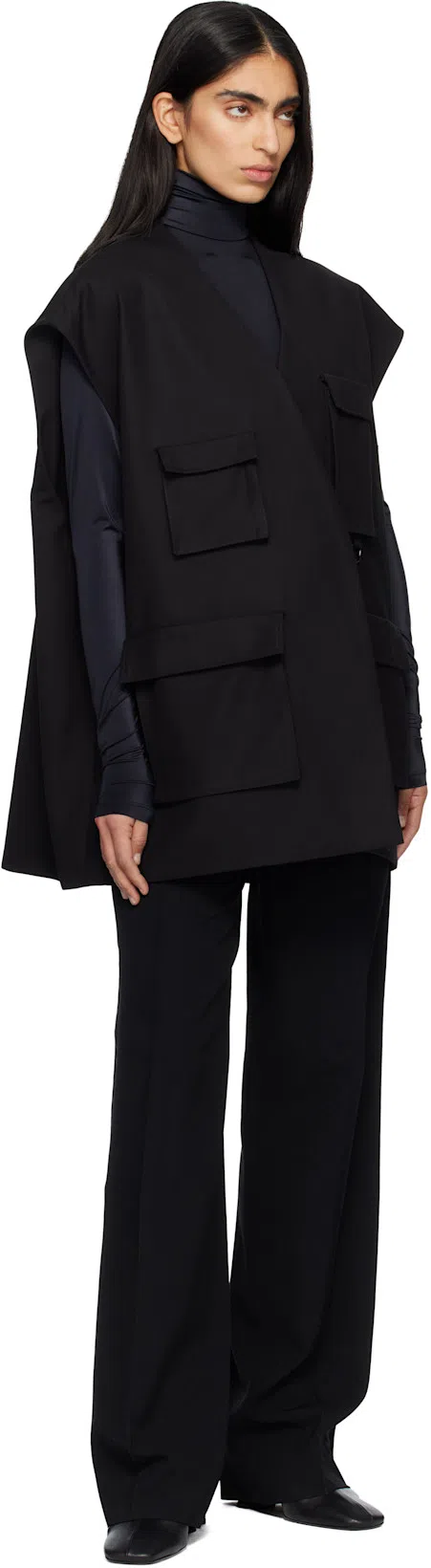 DRIES VAN NOTEN Pointed Toe Ankle Boots With Sculptural Heel In Black