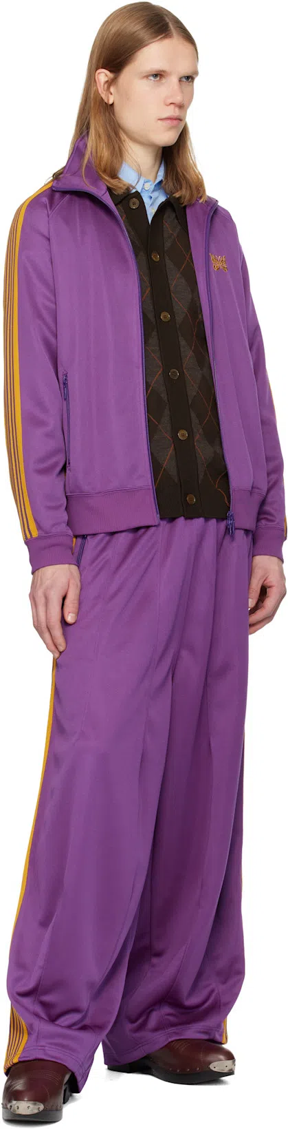 OUR LEGACY Evenin Polo Shirt Pub Argyle Fine Wool In Brown