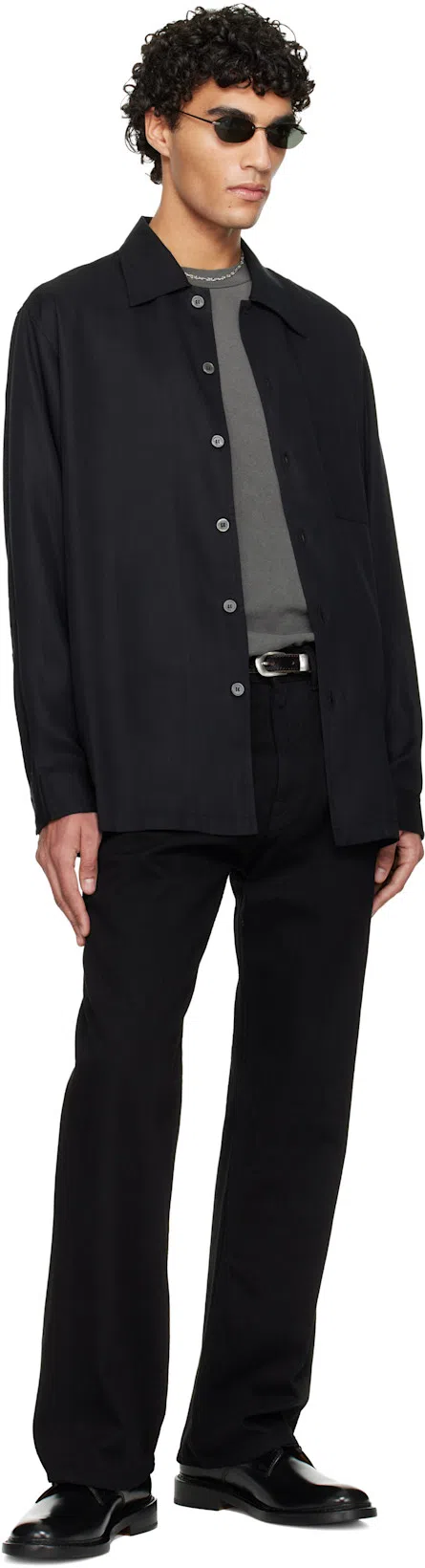 OUR LEGACY Mens Worn Black Boxy Short-sleeve Cotton-jersey T-shirt In Gray