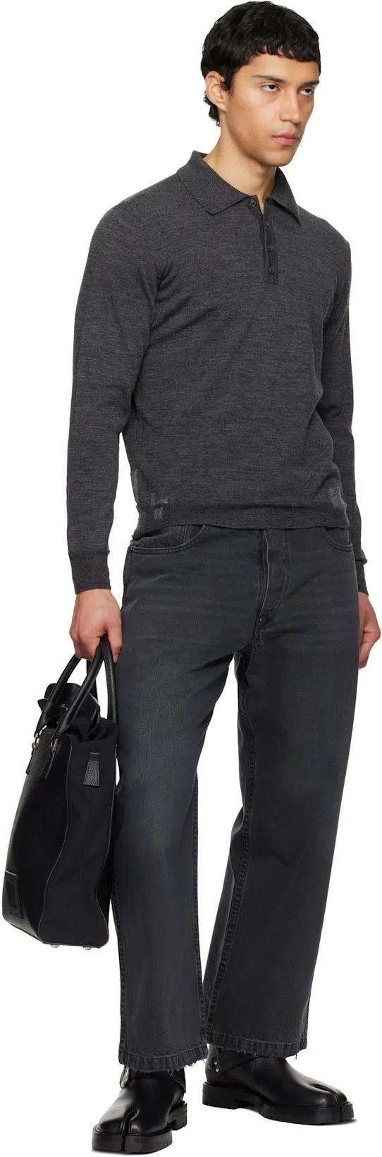 MAISON MARGIELA Tabi Buckle-ankle Coutry Boots In Black