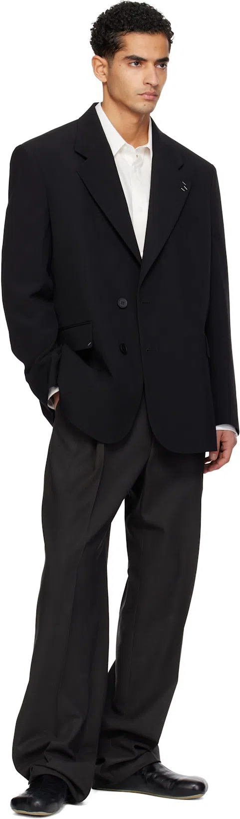 MM6 MAISON MARGIELA Anatomical Leather Sabot In Black