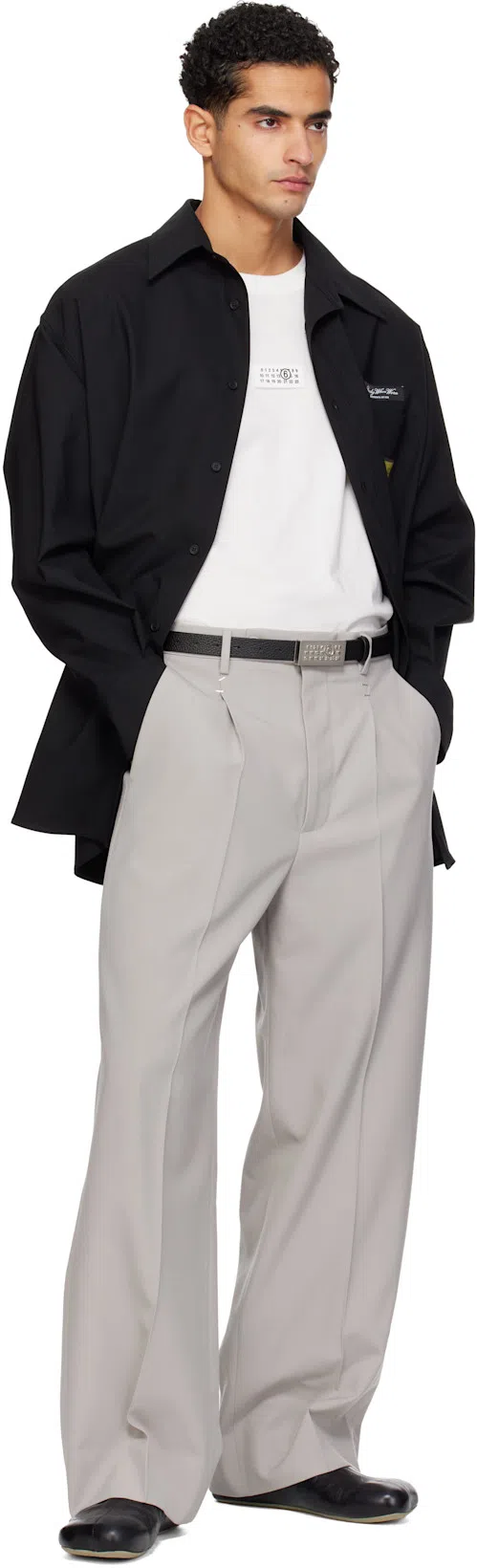 MM6 MAISON MARGIELA Anatomical Leather Sabot In Black