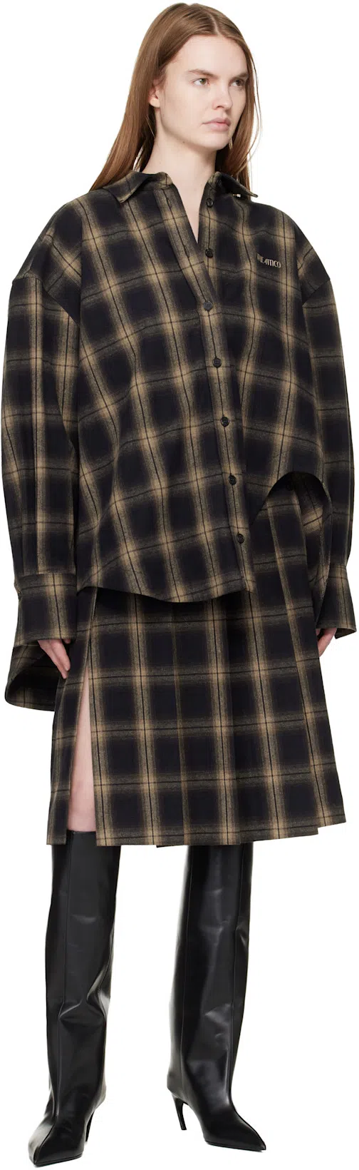 ATTICO 65mm Lea Heeled Leather High Boots In Black