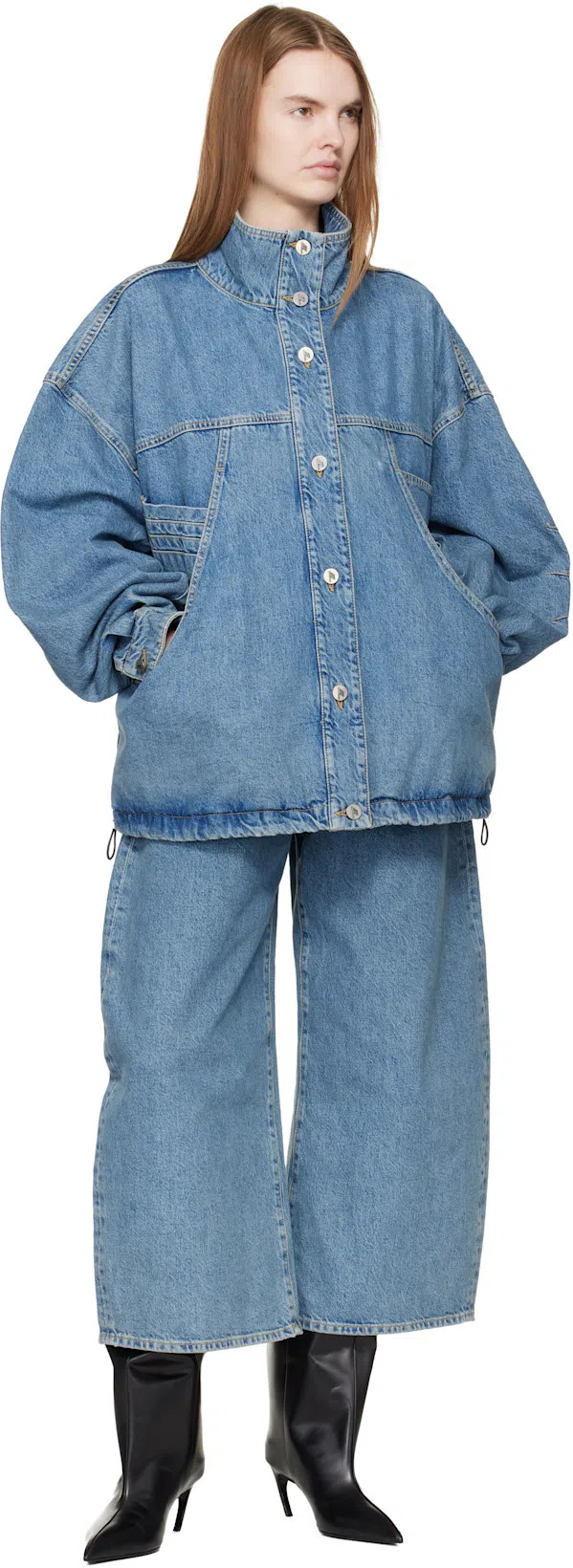 ATTICO 65mm Lea Heeled Leather High Boots In Black