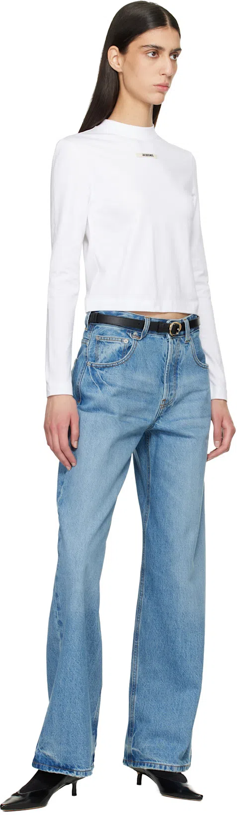 JACQUEMUS La Ceinture Salon Leather Belt In Black