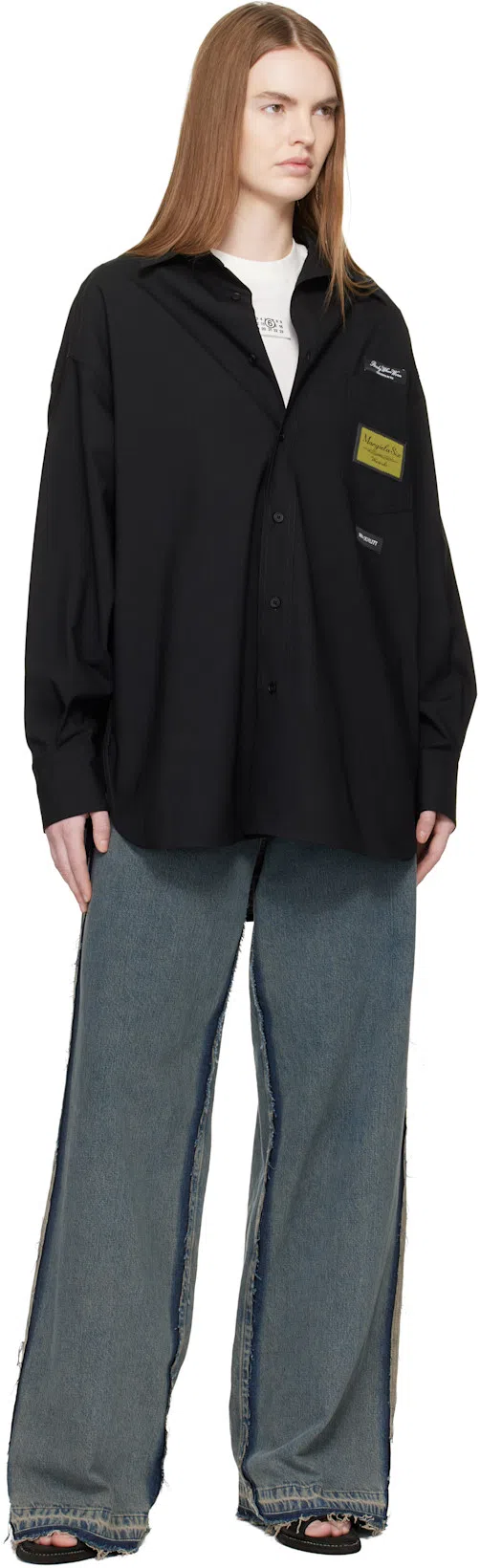 MM6 MAISON MARGIELA Mm6 By Maison Margiela Numeric Cotton Jersey T-shirt In White