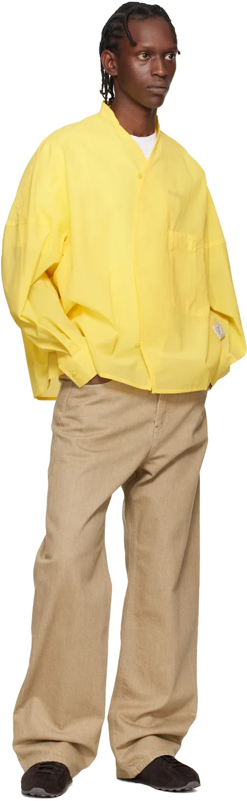 JACQUEMUS Le T-shirt Gros Grain White T-shirt With Logo Patch On The Front In Cotton Man