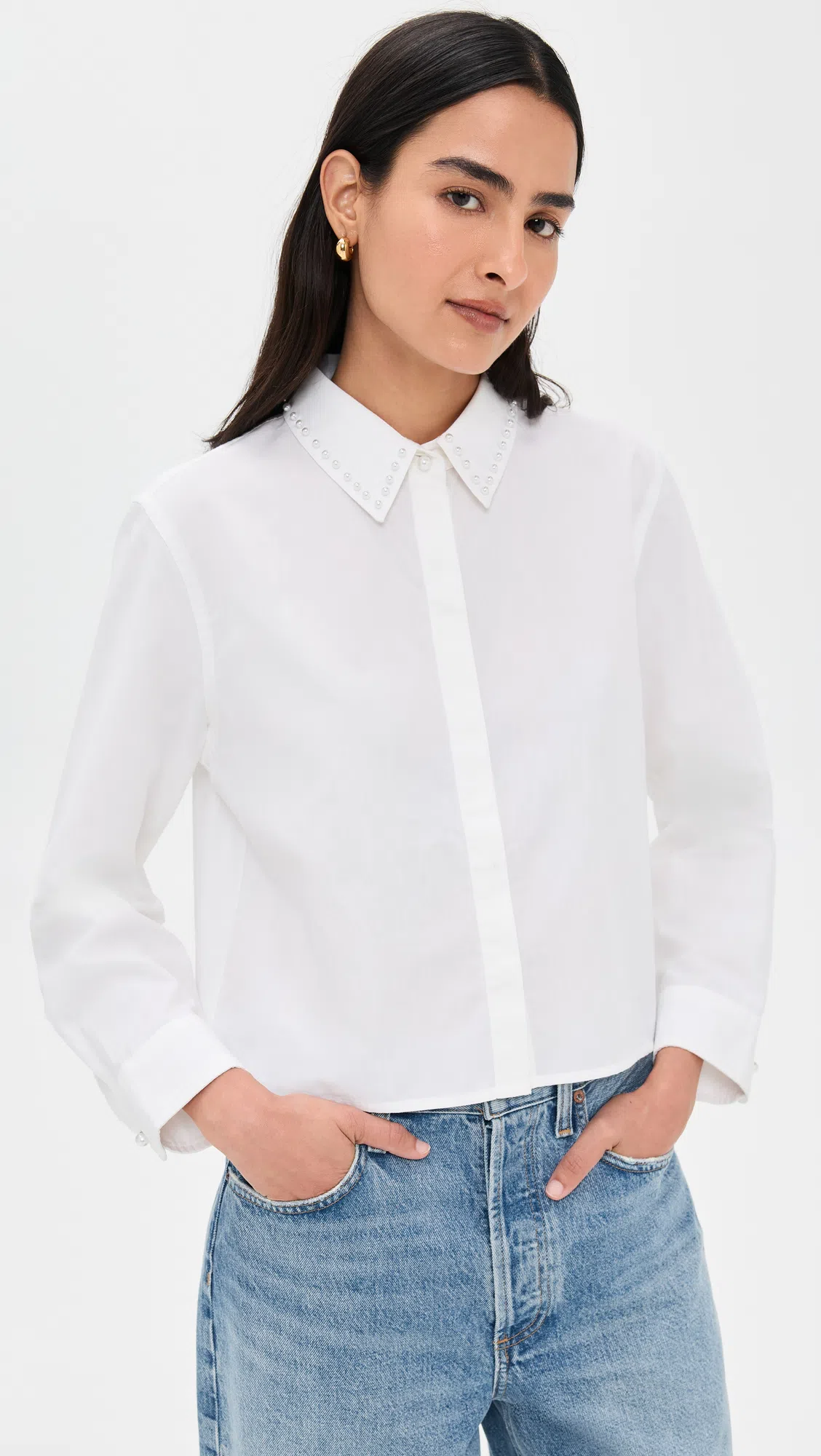 CITIZEN OF HUMANITY Lindz Low Rise Easy Straight With Tuxedo Stripe Jeans In Blue