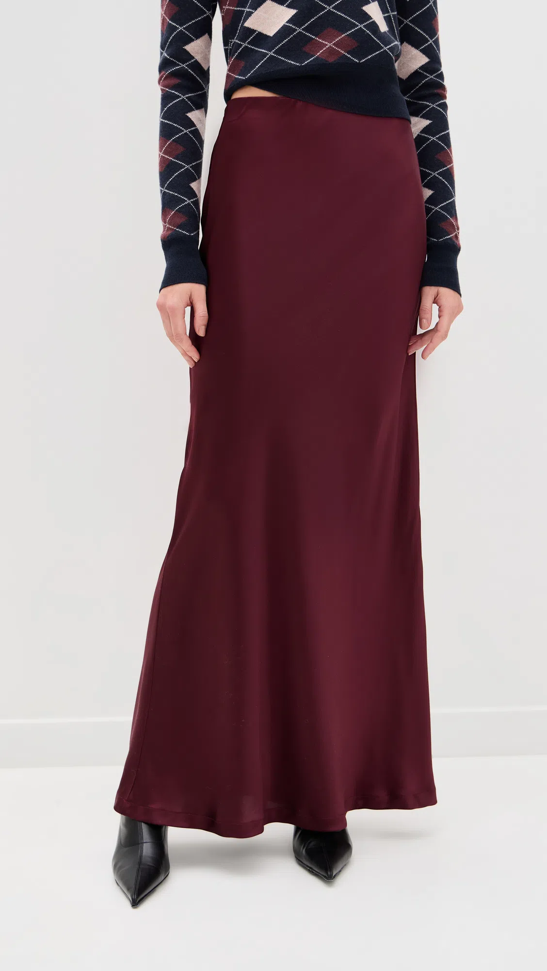 MADEWELL The Mylie Genuine Haircalf Ballet Flat In Burgundy