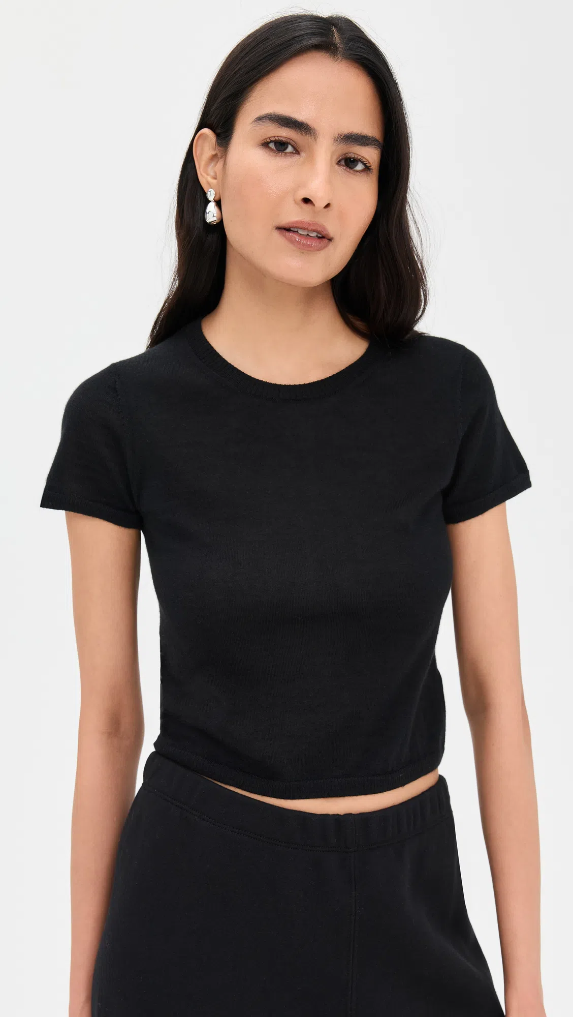 MAISON MARGIELA Black Jeans With Wide Leg And Four-stitch Moniker Logo In Denim Woman