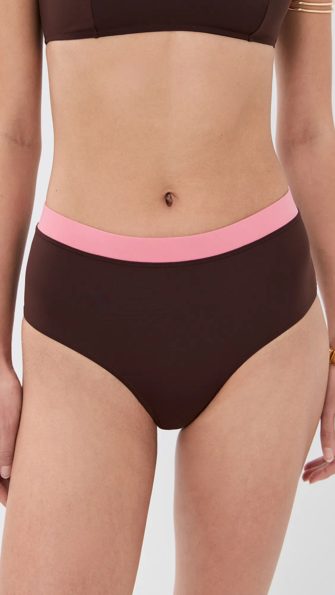 ST AGNI Brown Petit Belt Detail Wedge Heeled Sandals