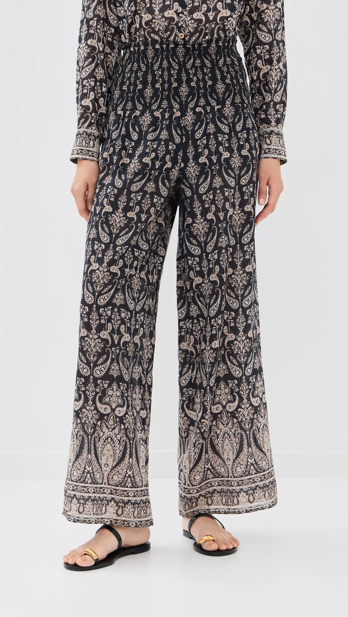 AMANU Kibera Embellished Leather Sandals In Black