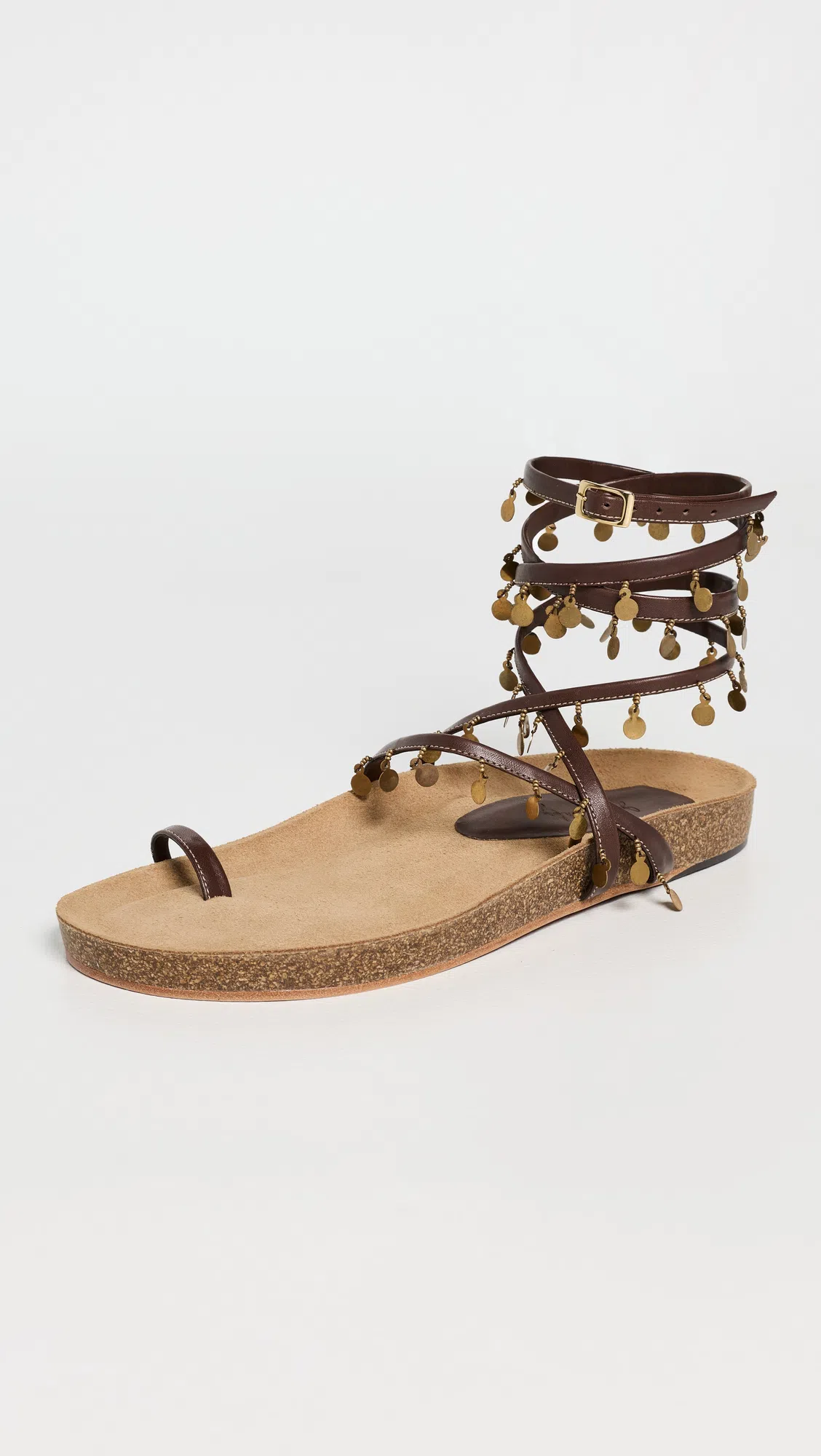 JOHANNA ORTIZ Wild Savannah Shell-embellished Linen Mini Dress In Multi