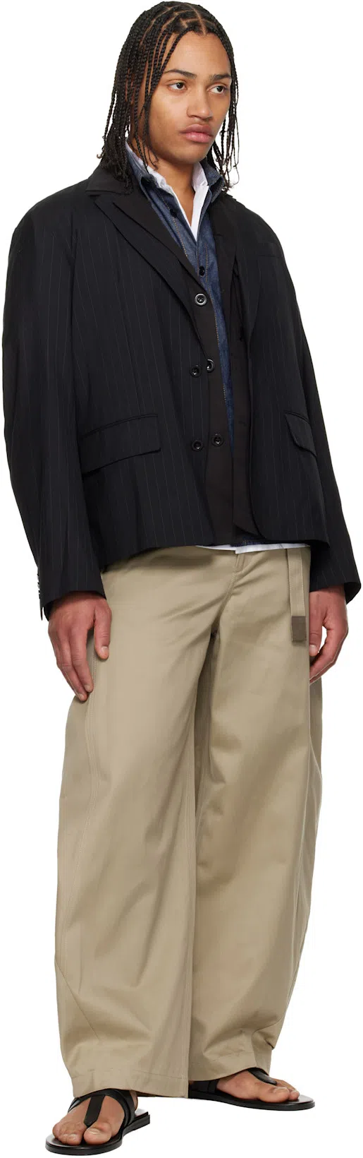 TOM FORD Flat Sandals Open Toe Single Strap In Black