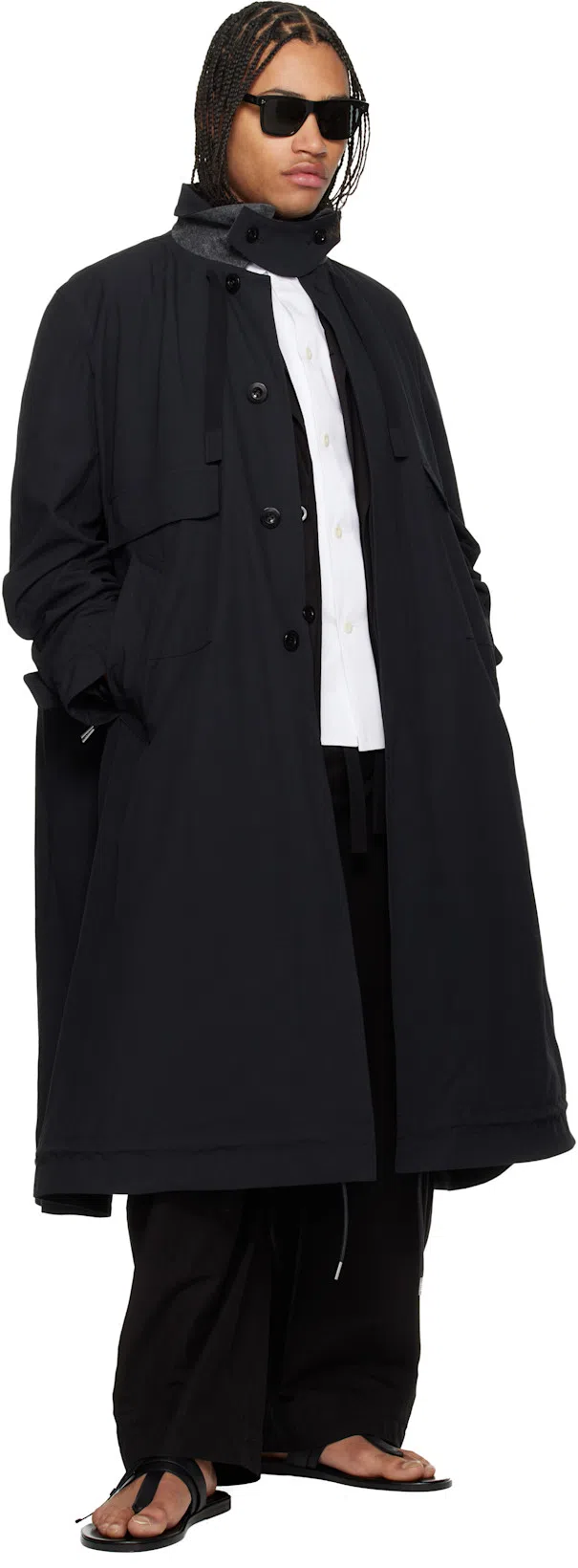 TOM FORD Flat Sandals Open Toe Single Strap In Black