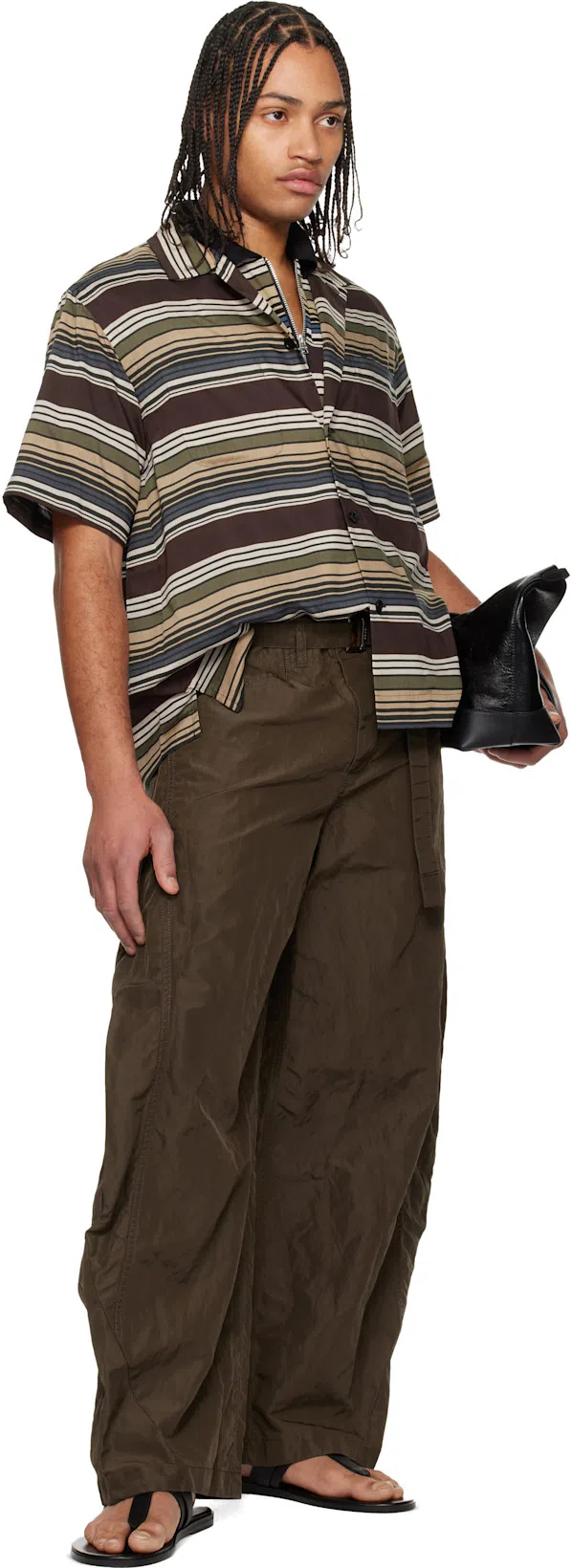 TOM FORD Flat Sandals Open Toe Single Strap In Black