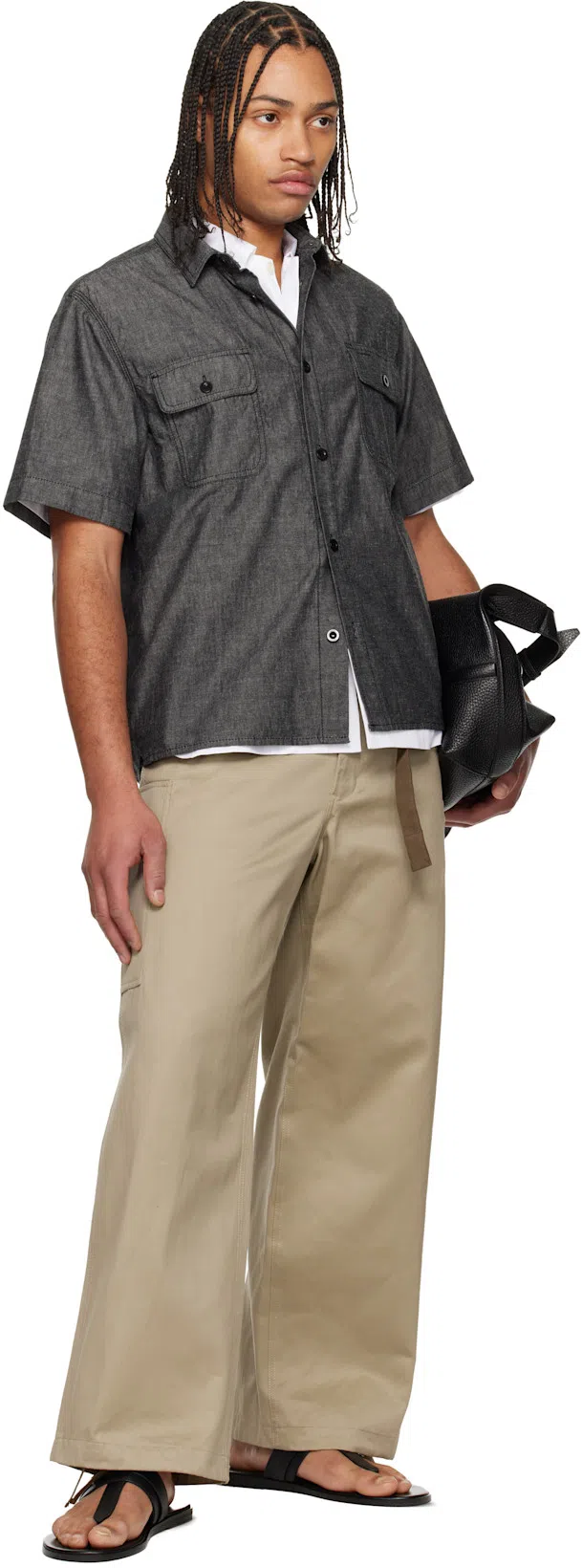 TOM FORD Flat Sandals Open Toe Single Strap In Black