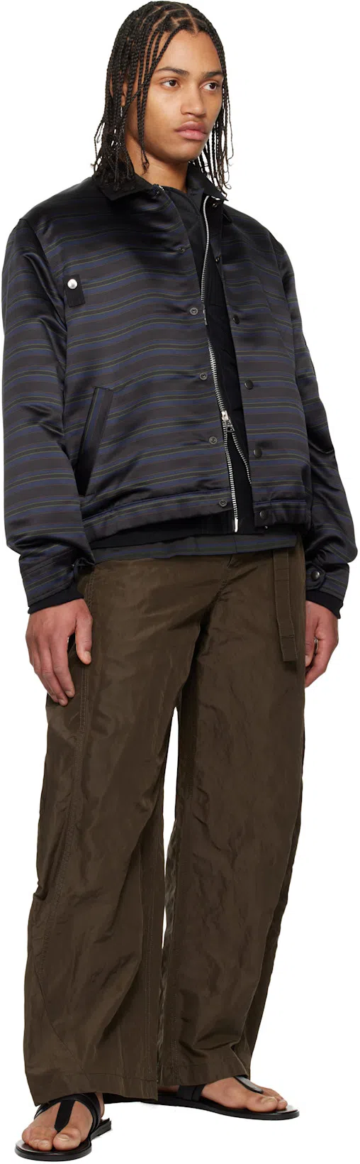 TOM FORD Flat Sandals Open Toe Single Strap In Black