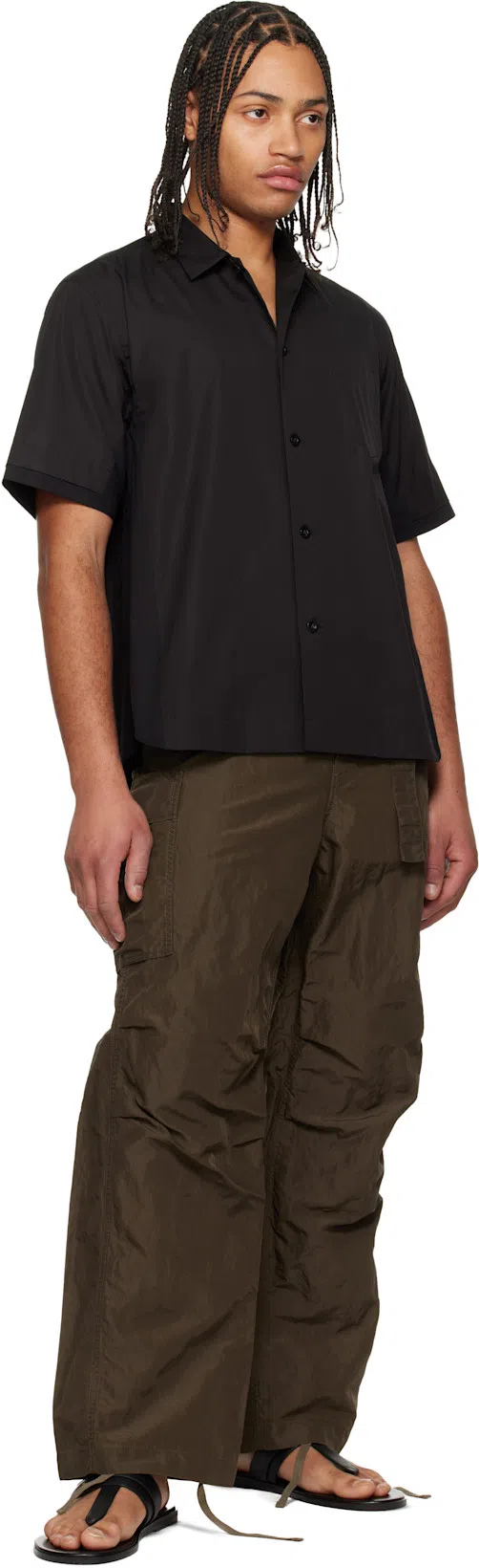 TOM FORD Flat Sandals Open Toe Single Strap In Black