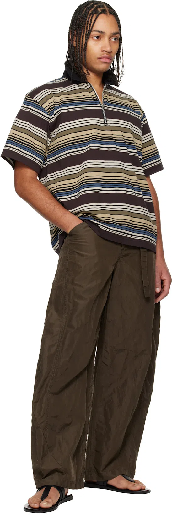 TOM FORD Flat Sandals Open Toe Single Strap In Black