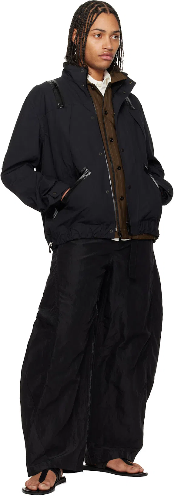 TOM FORD Flat Sandals Open Toe Single Strap In Black