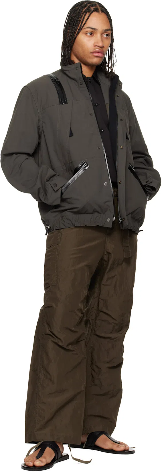 TOM FORD Flat Sandals Open Toe Single Strap In Black