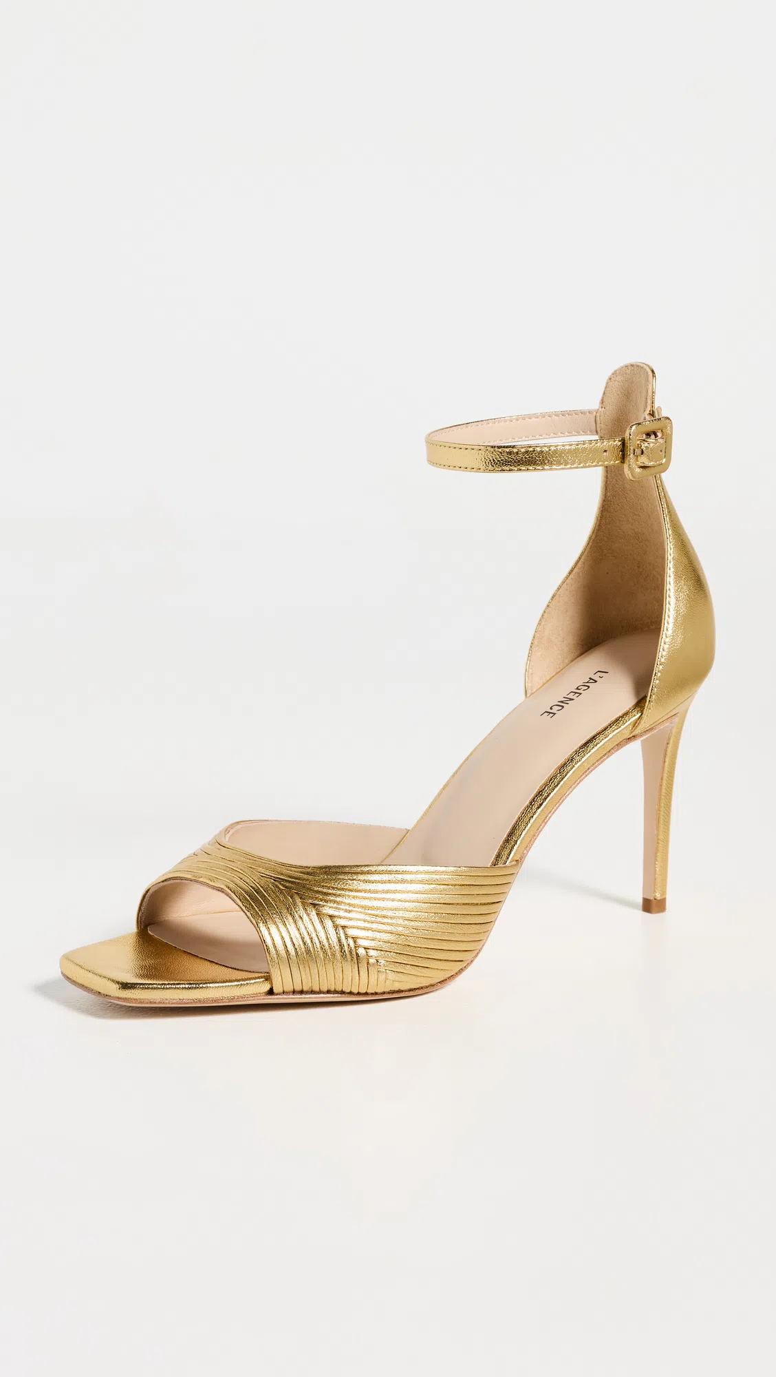 CULT GAIA Nala Mini Clutch With Pleated Detailing In Gold